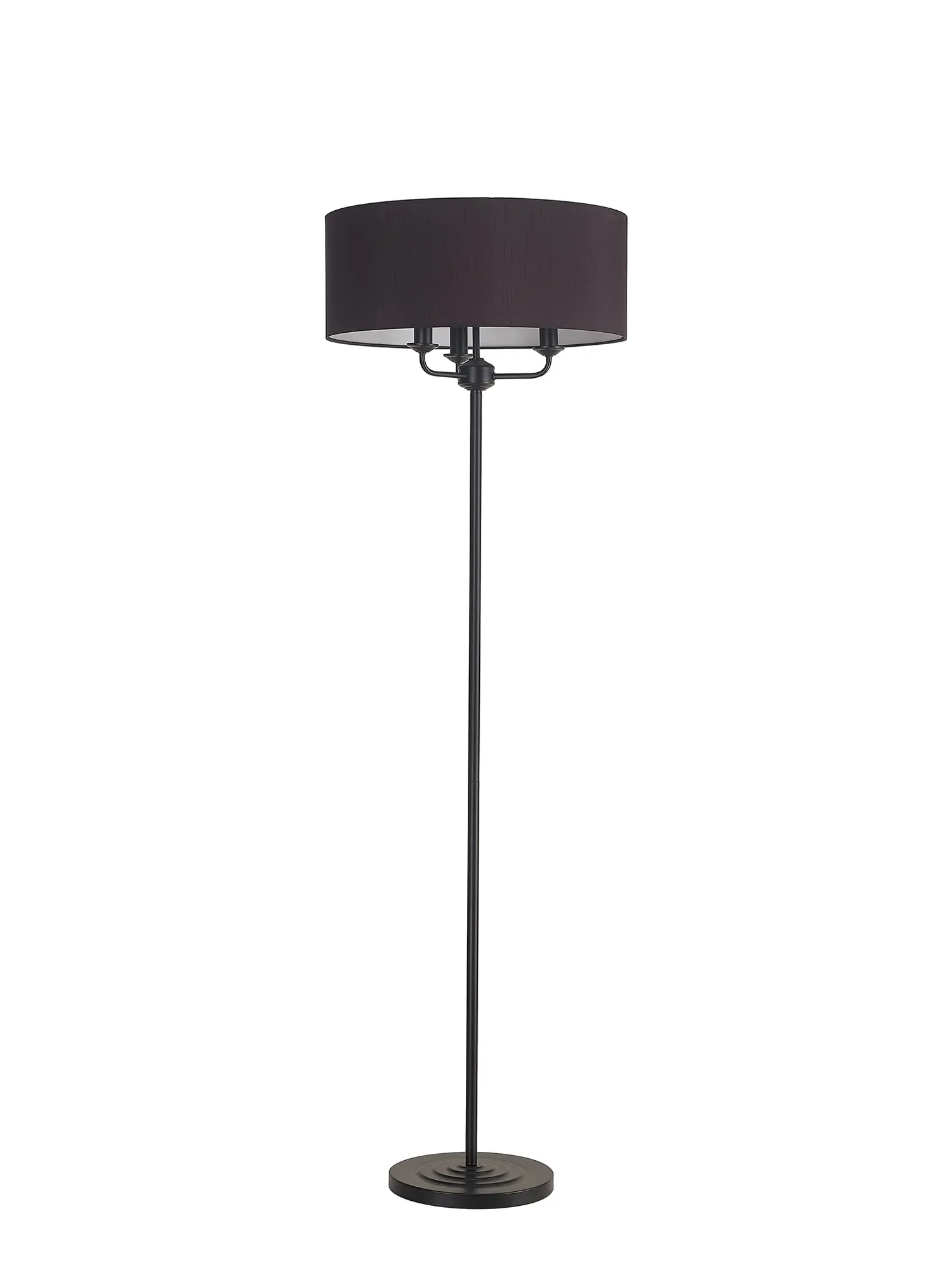 Banyan 45cm 3 Light Floor Lamp Matt Black; Black DK1064  Deco Banyan MB BL